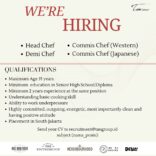 lowongan karir head chef jakarta selatan oktober 2024