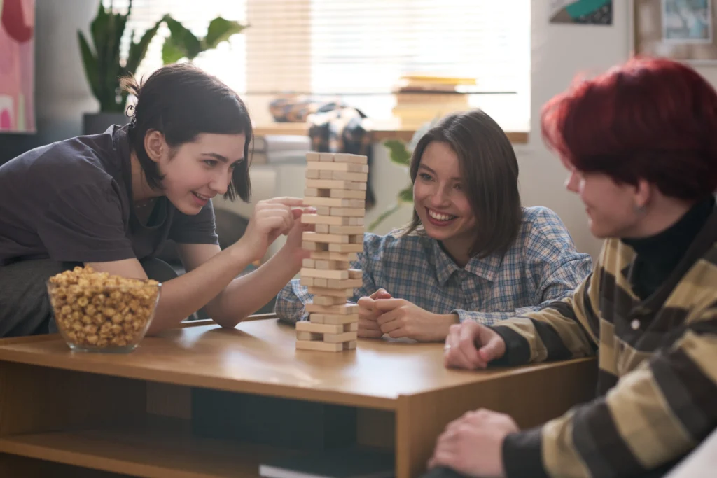 Game night birthday party with friends