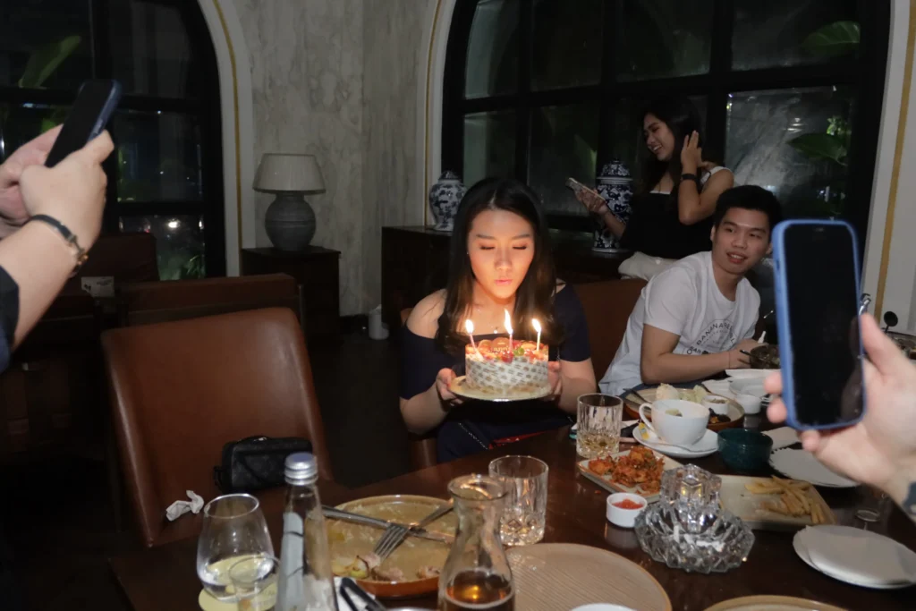 Intimate birthday party with friends