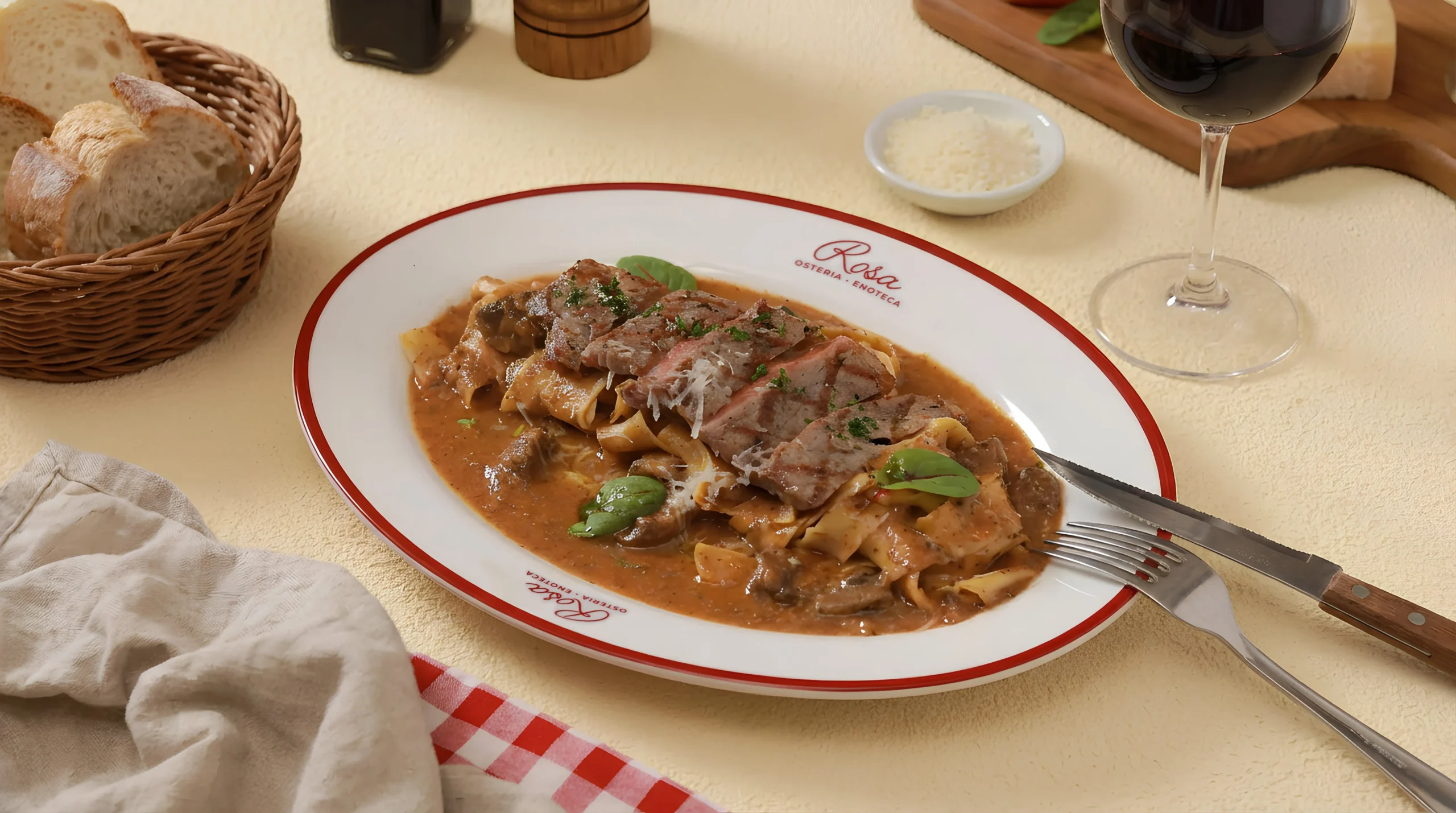 7 Macam Pasta dalam Makanan Italia yang Jarang Dikenal 12 Tagliatelle with Steak scaled